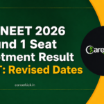 MP NEET 2026 Round 1 Seat Allotment Result OUT: Revised Dates